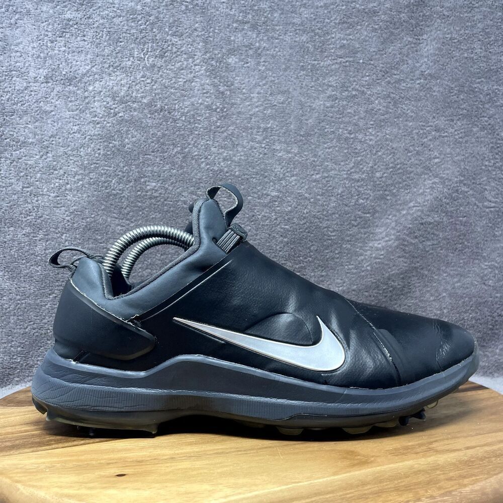 Nike Tour Premier Golf PGA Shoes Cleats Black Silver AO2241-002 Men's Size 10.5